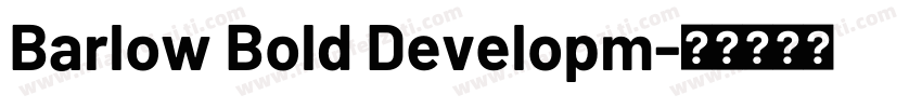 Barlow Bold Developm字体转换